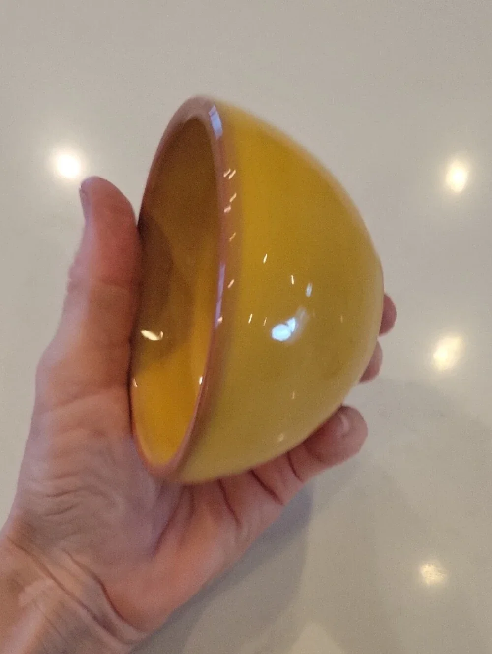 Pier 1 Nectar Yellow Glazed Terracotta Bowl